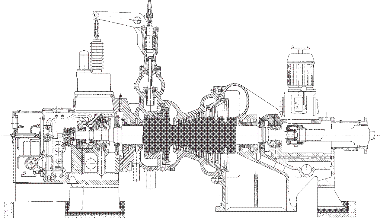 Regulační ventil s difuzorem parní turbíny