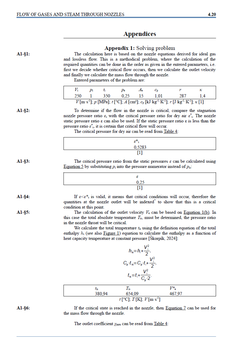 sample of appendices